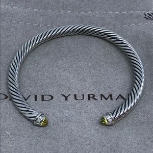 David Yurman 5mm Lemon Citrine Diamond Bracelet